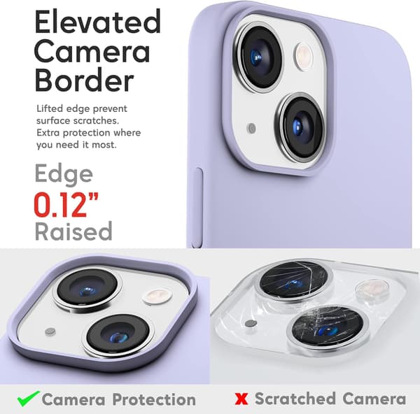 FODRAL TILL APPLE IPHONE 14 PRO MAX LILA SILIKONBAKSIDA