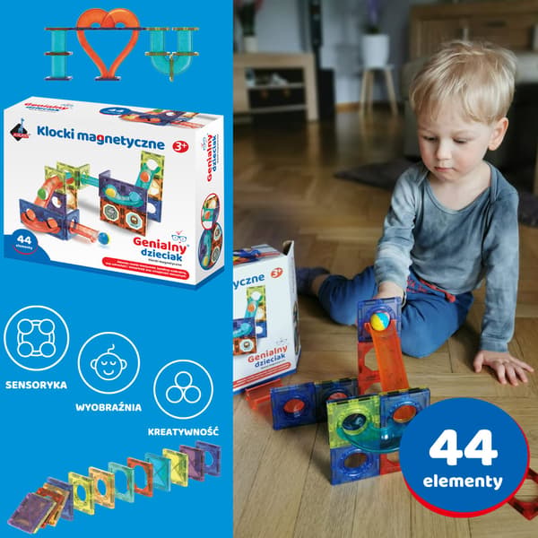 Magnetiska block - 44 stycken