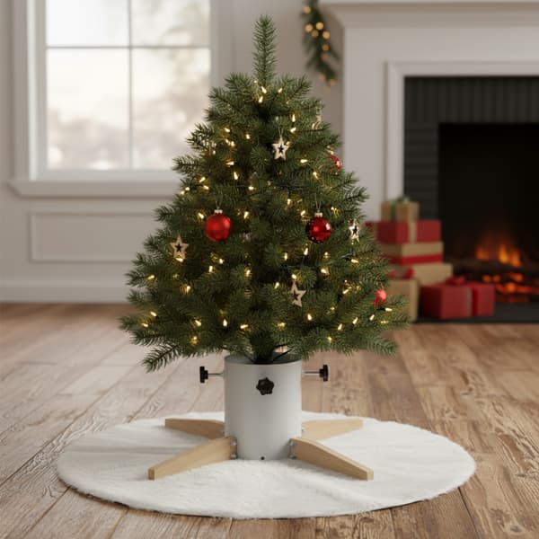More&Deco julgransfot med lock, stabil för vatten och vind