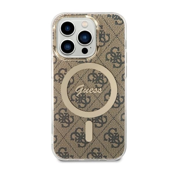 Guess 4G MagSafe - iPhone 14 Pro cover (brun)