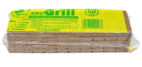 Økologisk optændingsbrænde til grill, pejs og bål 50 terninger