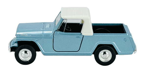 WELLY OLD TIMER 1967 JEEP JEEPSTER COMMANDO PICKUP BLÅ 1:34 43826