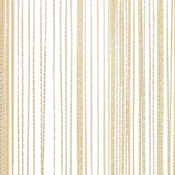vidaXL Snörgardiner, 2-pack, 140 x 250 cm, krämfärgad