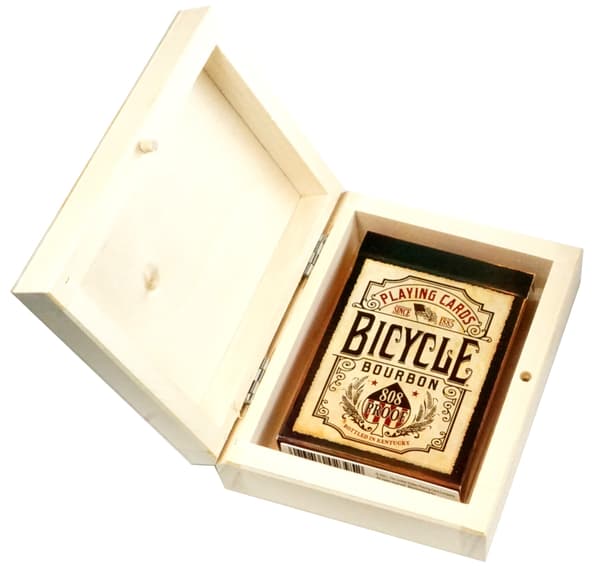 BICYCLE BOURBON-spelkort 1 kortlek i trälåda