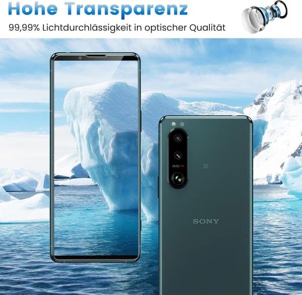 stk. 9H hærdet glas til Sony Xperia 5 III