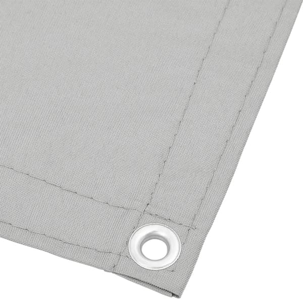vidaXL balkonskærm lysegrå 75x400 cm 100% Oxford polyester