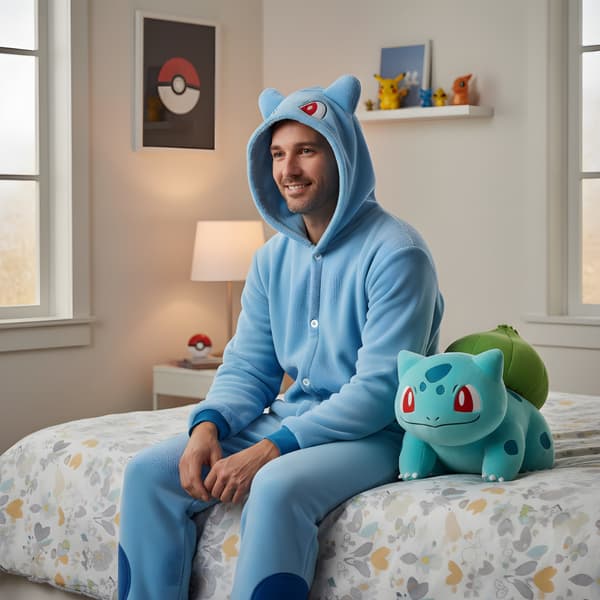 Pokémon Bulbasaur Onesie pyjamasdräkt M 155-165 cm
