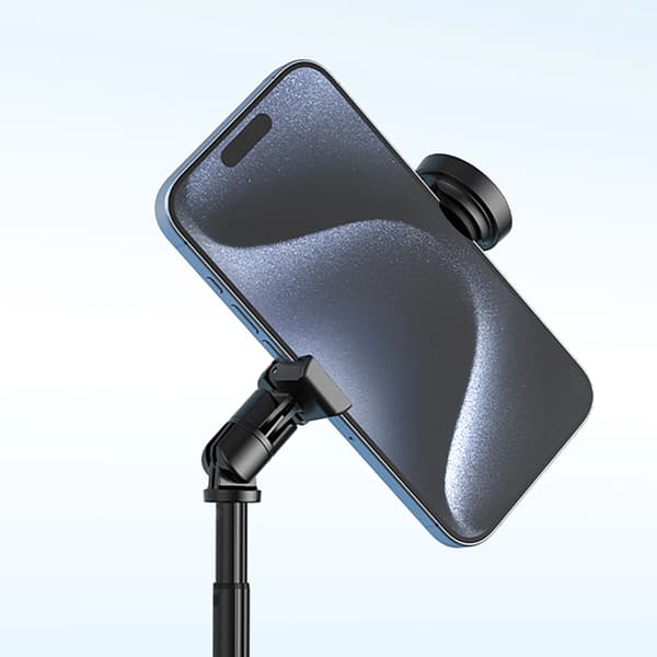 Premium selfie-stang Wozinsky WRZP1 med automatiske foldbare ben, stativfunktion, 1,7m - sort