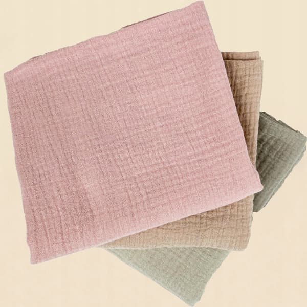 Plumeri Muslin Bleer Sæt med 3 Farver 70x70 cm