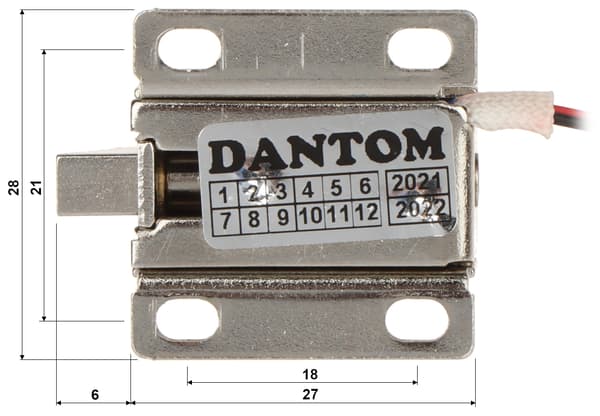 ELEKTROMAGNETISKT SKÅPLÅS DT-306