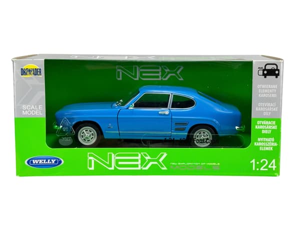 WELLY 1969 FORD CAPRI BLÅ 1:24 24069
