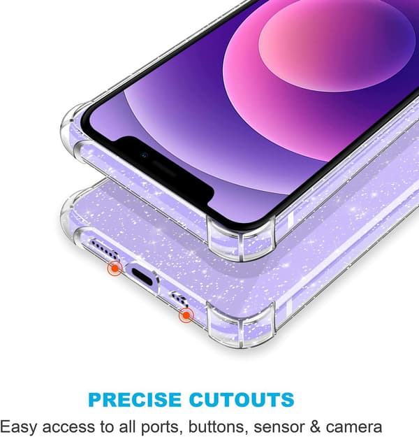 2X GLASETUI TIL IPHONE 12/12 PRO 6,1' TRANSPARENT