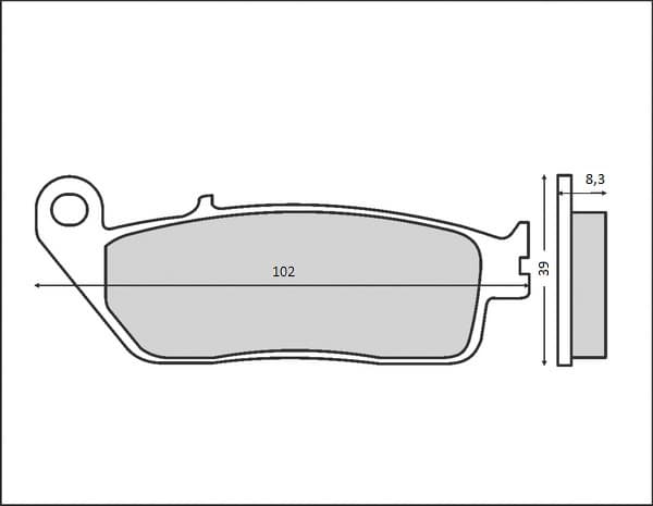 BRENTA BREMSEKLODSER KH226 / KH142 (ORGANISK)