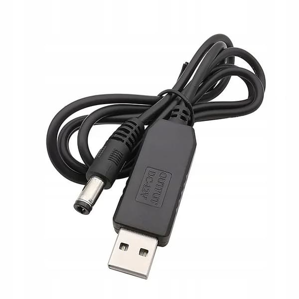 USB-konverter DC-stik 5,5x2,1mm 5V-12V Step Up