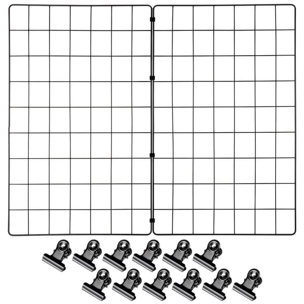 Sort metal gitter til billeder 58x72 cm