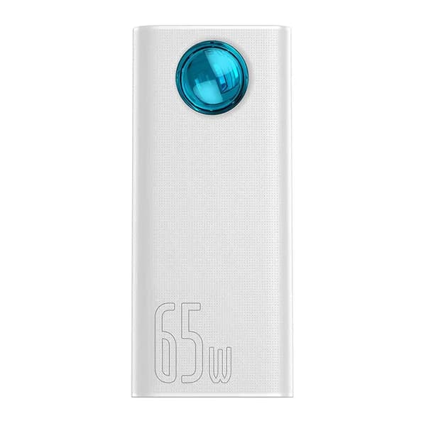 Baseus Amblight Powerbank 30000mAh, 4xUSB, USB-C, 65W (vit)
