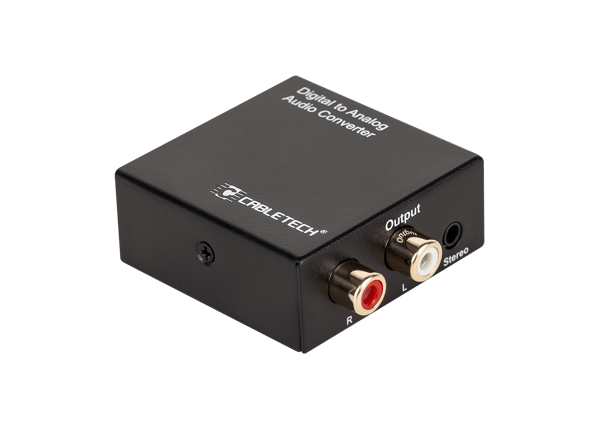 Cabletech lydsignalkonverter Toslink RCA Coaxial Jack 3,5 mm