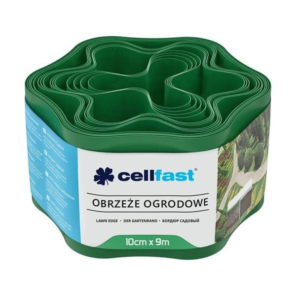 Trädgårdskant 10 cm 9 m grön CellFast