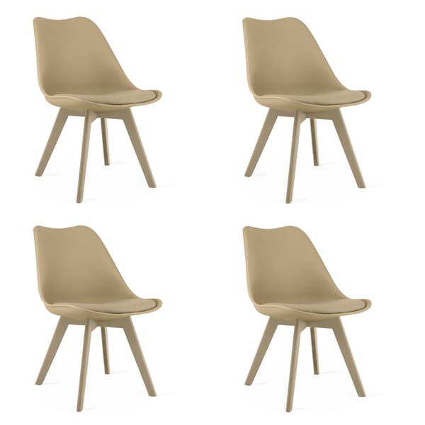 MARK stol - mørk beige / beige ben x 4