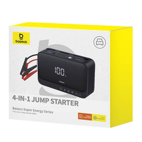Baseus Super Energy Bilstarter, 600A (Sort)