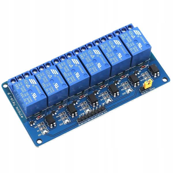 Rosfix 6-kanals 24v Arduino relæmodul