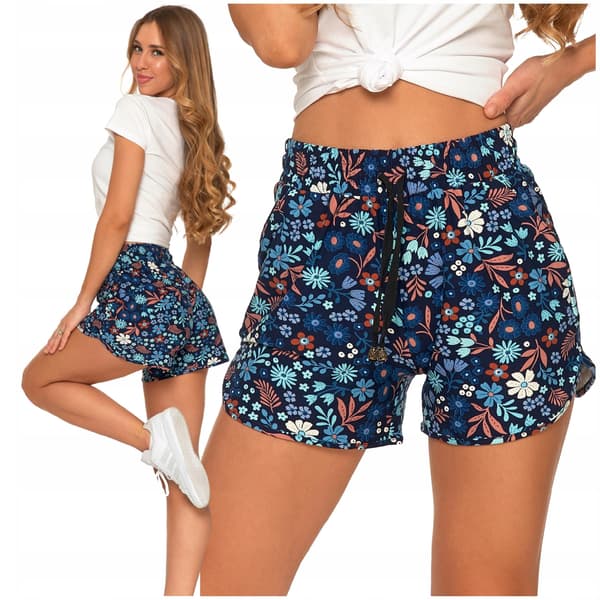 Dameshorts Elastisk talje Bindet Løst Klassisk Sommer Moderigtig MORAJ S/M