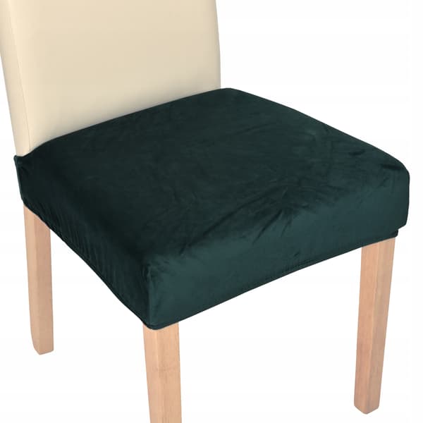 Stolsätesöverdrag hög velour TESS grön