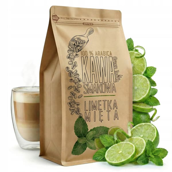 Mald kaffe smaksatt lime med mynta 250 g Green Touch
