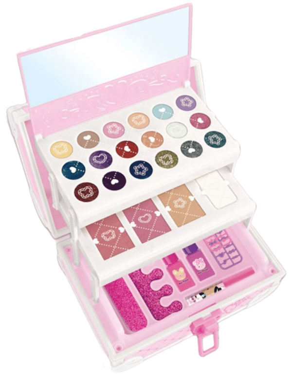 Kosmetiksæt til børn, etui, negle, makeup, makeup-tilbehør