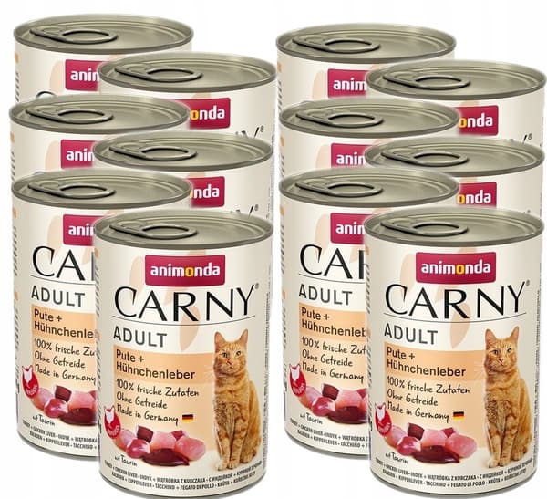 Animonda Cat Carny våtfoder för vuxna katter 12x400g
