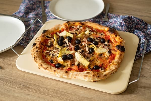 ILDSTEN TIL BAGNING OG SERVERING AF PIZZA 38x30cm 2929