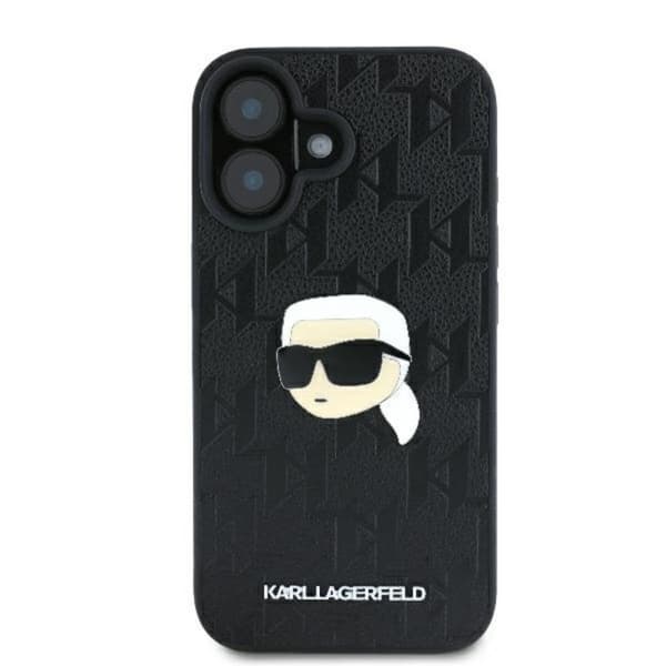 Karl Lagerfeld Monogram Karl Hovednål - iPhone 16 cover (sort)