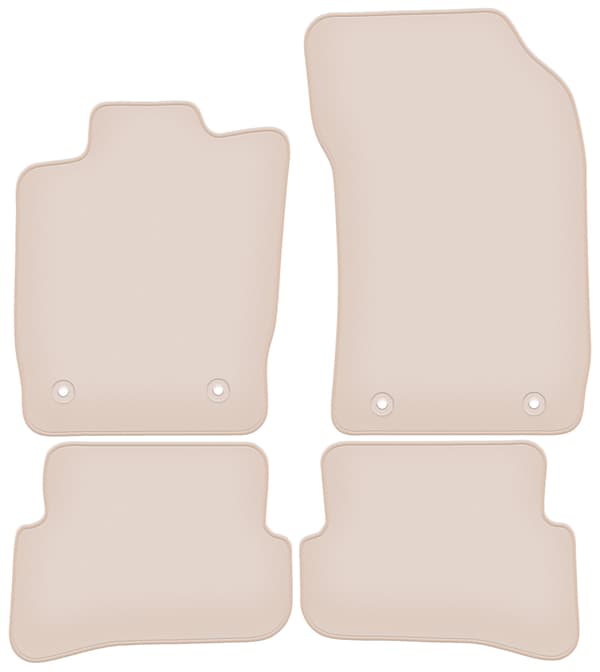 mattor PREMIUM beige för Audi A1 8X hatchback 2010-