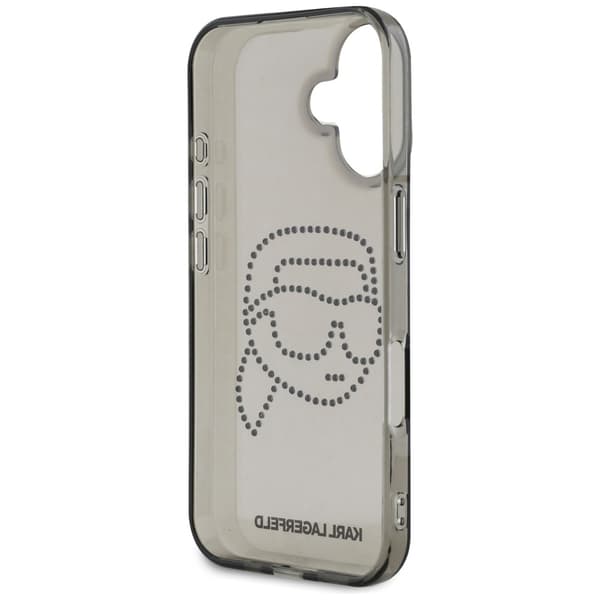 Karl Lagerfeld IML Rhinestones Karl Head-etui til iPhone 16, sort