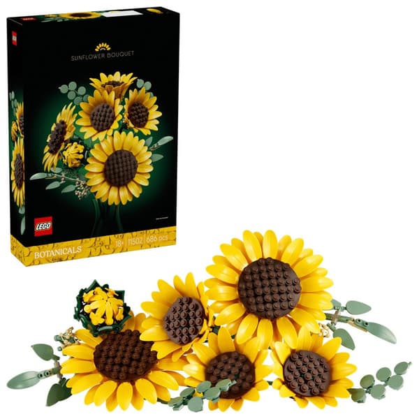 LEGO Botanicals 11502 Auringonkukkakimppi, 686 palaa