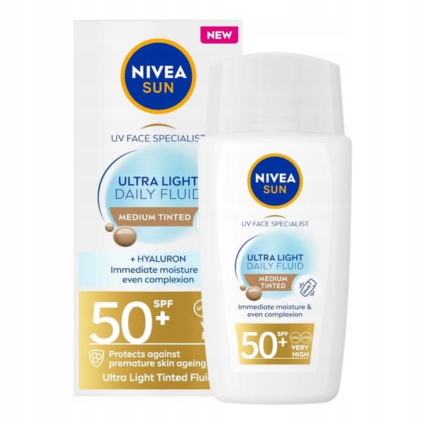 Nivea Sun Invisible Daily Fluid MEDIUM SPF 50+ 40ml