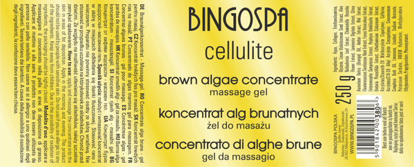 CELLULITER Brunalgkoncentrat för massage 0,25 kg