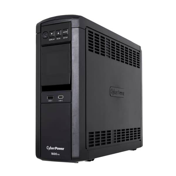 CyberPower CP1600EPFCLCD UPS, 1,6 kVA, musta, LCD