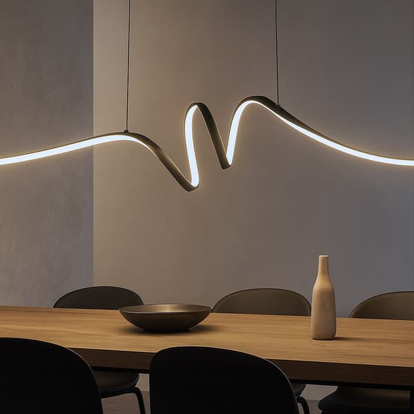 LOOP LED HÄNGLAMPA SVART MILAGRO ML1577