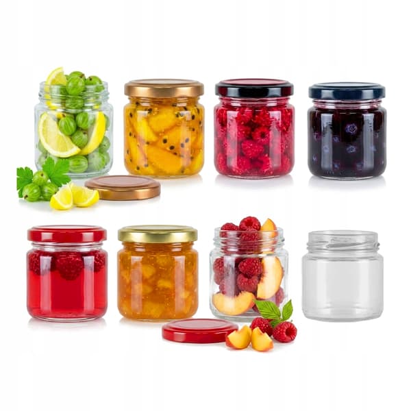Glaskrukke 100ml til honning glaskrukker til marmelade gave sirup 50x
