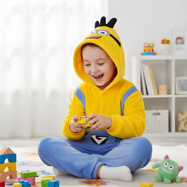 Kigurumi-pyjamas för barn Minion 95-105 cm