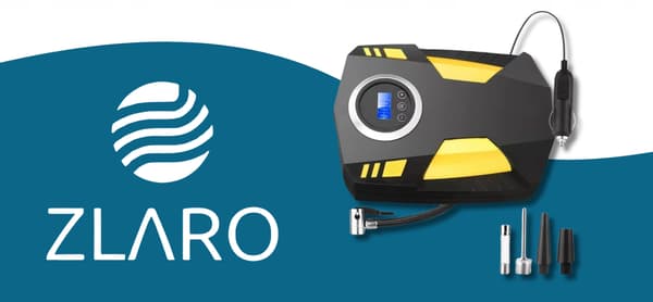 BILKOMPRESSOR Pump Kompressor 12V cykel LED LCD 120W 30L/min