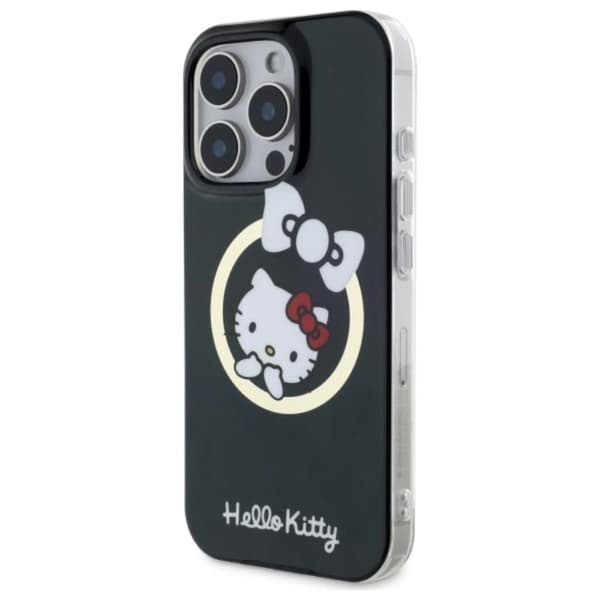 Hello Kitty IML Fun Bow MagSafe - iPhone 16 Pro-skal (svart)