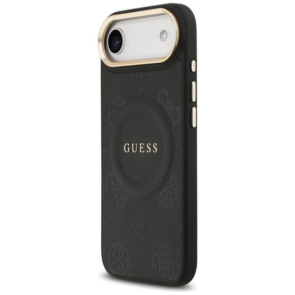 Guess Peony Hot Stamp MagSafe-etui til iPhone Air, sort