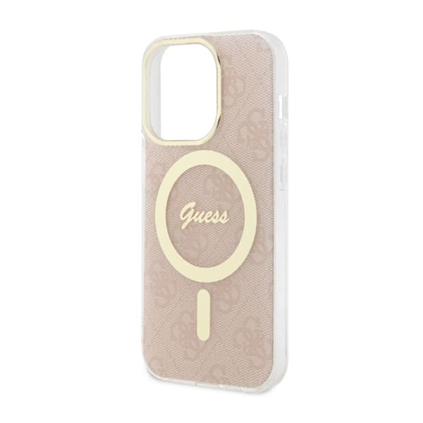 Guess 4G MagSafe - iPhone 14 Pro cover (lyserød)