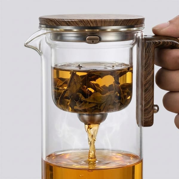 750 ML GLASKANDE MED MAGNETISK TRIGGER TIL KAFFE OG TE