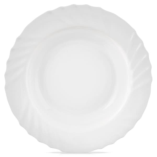 Luna djup glastallrik vit 22,5 cm 350 ml