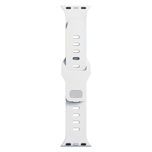42/44/45/46/49 mm Hvid (stor) - 3mk Silikone Urrem til Apple