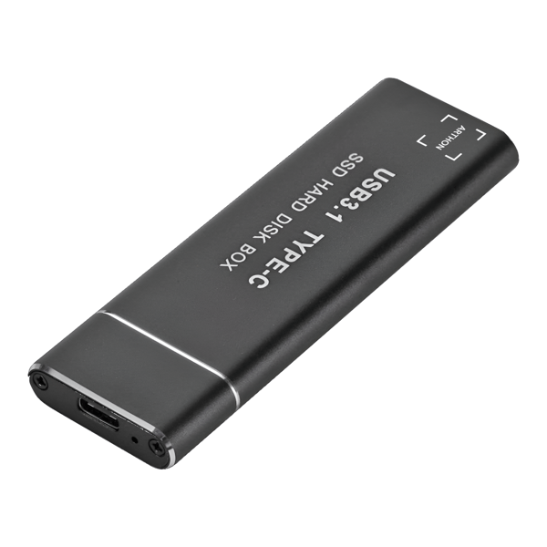 USB-C 3.1-adapter för M.2 NGFF SSD SATA III-diskhölje