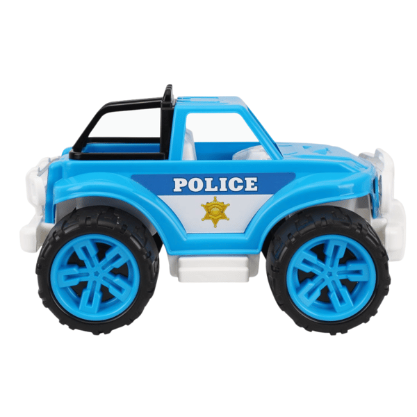 TERRÄNGFÖRDON POLIS FÄRGGLAD POLISBILS POLISBILS FÖR BARN